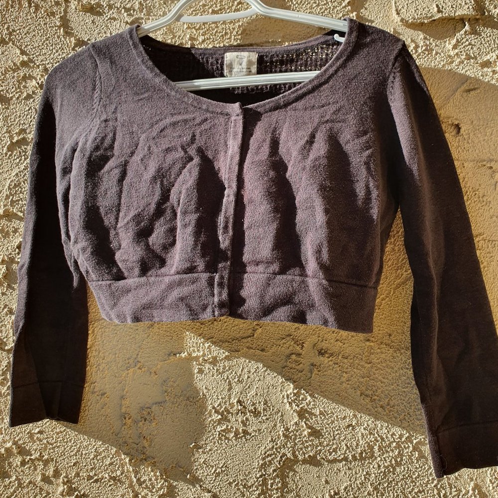 Pins & Needles Cropped Black Sweater